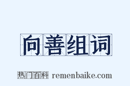 向善组词是什么意思的图片